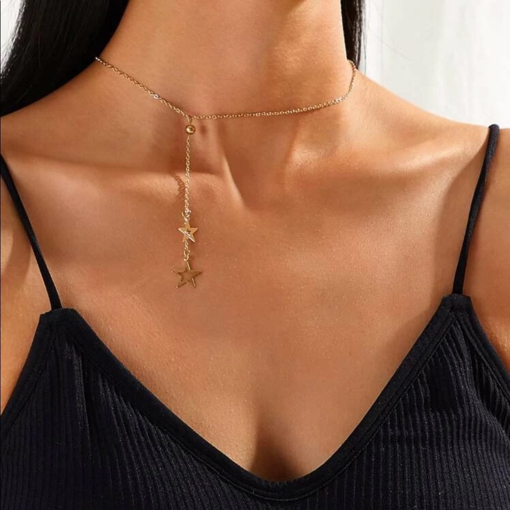 3/$30 Star Lariat Chain Necklace - Picture 2 of 5
